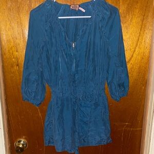 Juicy Couture Teal  Ruffle Romper
